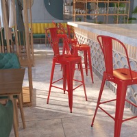 Metal Colorful Restaurant Barstools