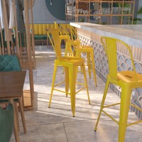 Metal Colorful Restaurant Barstools