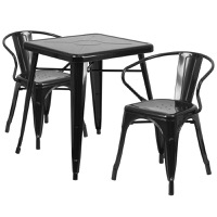 Owen - Table and Chair Set - Black