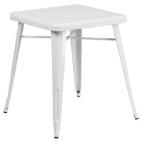 Prince - Metal Cafe Table - White