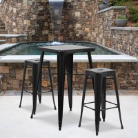 Metal Colorful Bar Table and Stool Sets