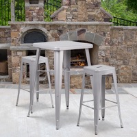 Metal Colorful Bar Table and Stool Sets