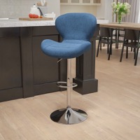 Fabric Adjustable Height Barstools