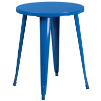 Webb - Metal Cafe Table - Blue