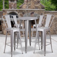 Metal Colorful Bar Table and Stool Sets