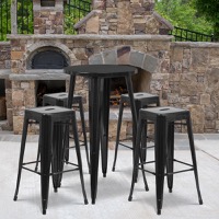 Metal Colorful Bar Table and Stool Sets