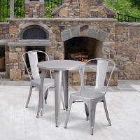 Napoleon - Table and Chair Set - Silver