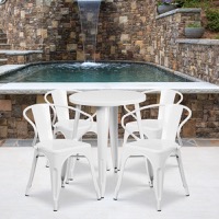 Metal Colorful Table and Chair Sets