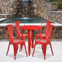 Metal Colorful Table and Chair Sets