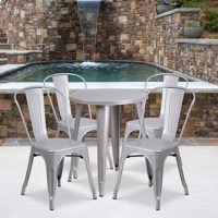 Metal Colorful Table and Chair Sets
