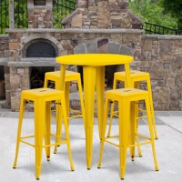 Metal Colorful Bar Table and Stool Sets