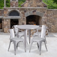 Metal Colorful Table and Chair Sets