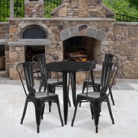 Metal Colorful Table and Chair Sets