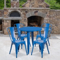 Metal Colorful Table and Chair Sets