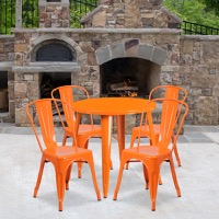 Metal Colorful Table and Chair Sets