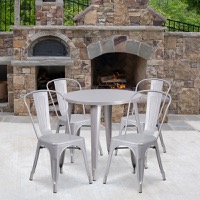 Metal Colorful Table and Chair Sets