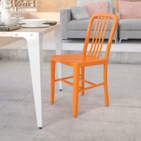 Gael - Industrial Modern Chair - Orange
