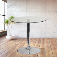 Hills - Cocktail Table - Clear Top/Chrome Frame