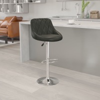 Vinyl Adjustable Height Barstools