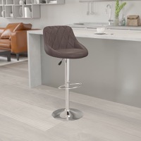 Vinyl Adjustable Height Barstools