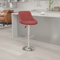 Vinyl Adjustable Height Barstools