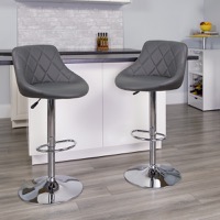 Vinyl Adjustable Height Barstools