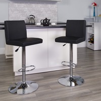 Vinyl Adjustable Height Barstools