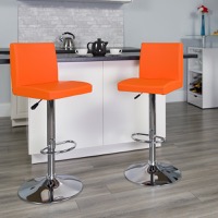 Vinyl Adjustable Height Barstools