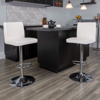 Vinyl Adjustable Height Barstools