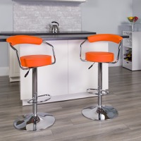 Vinyl Adjustable Height Barstools