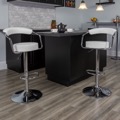 Vinyl Adjustable Height Barstools