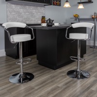 Vinyl Adjustable Height Barstools