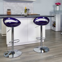 Plastic Adjustable Height Barstools