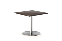 ERG Corsa Square Cafe Table with Stainless Steel Base