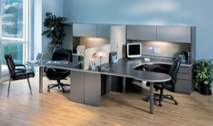 Mayline Office Furniture CSII Bow-Front Desks