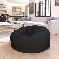 Duncan - Refillable Oversized Bean Bag for All Ages - Black