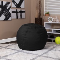 Dillon - Refillable Bean Bag for Kids and Teens - Black