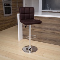 Vinyl Adjustable Height Barstools
