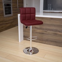 Vinyl Adjustable Height Barstools