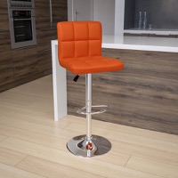 Vinyl Adjustable Height Barstools