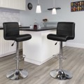Vinyl Adjustable Height Barstools