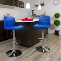 Vinyl Adjustable Height Barstools