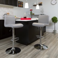 Vinyl Adjustable Height Barstools