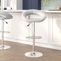 Vinyl Adjustable Height Barstools