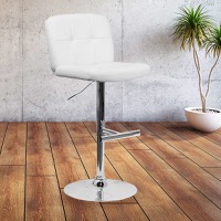 Vinyl Adjustable Height Barstools