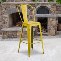 Metal Colorful Restaurant Barstools
