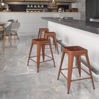 Metal Colorful Restaurant Counter Stools