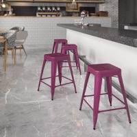 Metal Colorful Restaurant Counter Stools