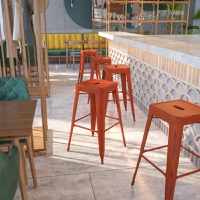 Metal Colorful Restaurant Barstools