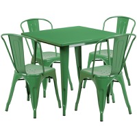 Metal Colorful Table and Chair Sets